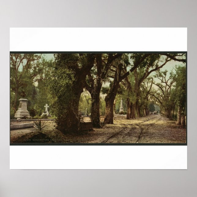 Bonaventure Cemetery, Savannah, Georgia Circa 1901 Poster (Framsidan)