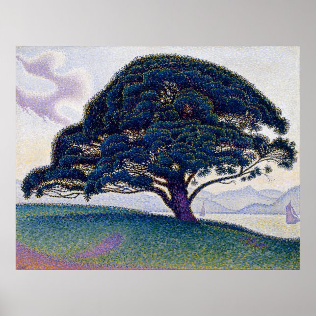 Bonaventure Gräs av Paul Signac Poster (Framsidan)