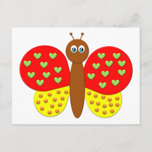 BonBon Fantasy Butterfly's Postcard Vykort