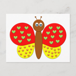 BonBon Fantasy Butterfly's Postcard Vykort