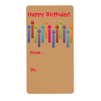 BonBon Party Grattis på födelsedagen Gift märkre f Fraktsedel