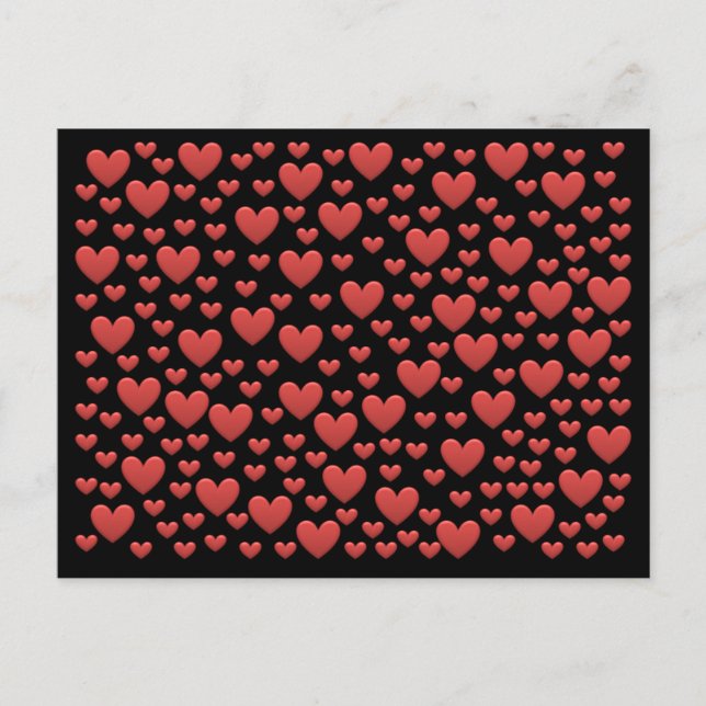 BonBon Rainbow Kärlek Hearts Vykort (Framsida)