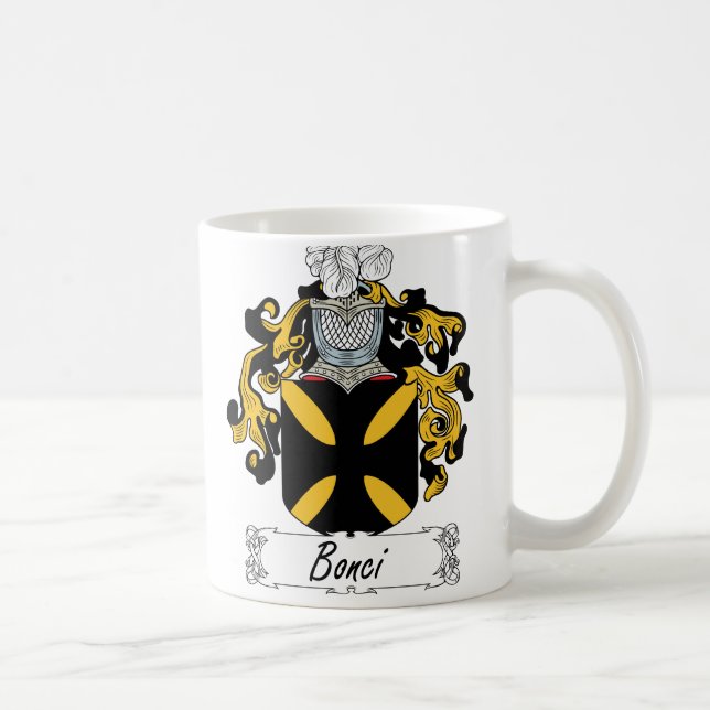 Bonci familjvapensköld kaffemugg (Höger)