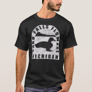 Bond Falls Flopay Loon Michigan T Shirt