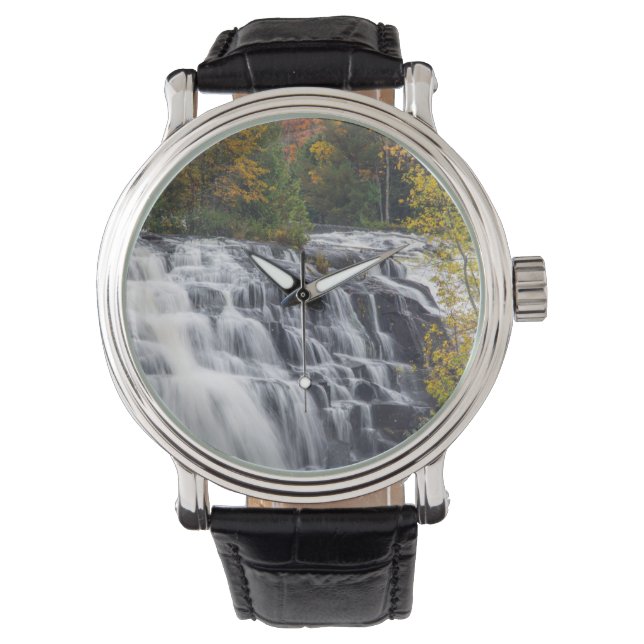 Bond Falls på hösten nära Paulding, Michigan Armbandsur (Framsida)