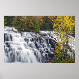 Bond Falls på hösten nära Paulding, Michigan Poster