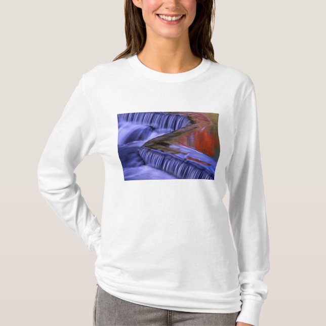 Bond Falls; Reflekterande höstfärgade blad; T Shirt (Framsida)