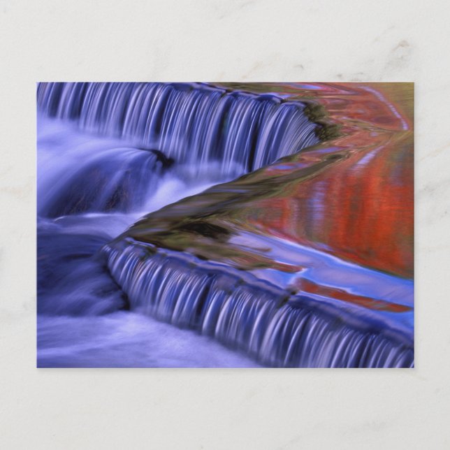 Bond Falls; Reflekterande höstfärgade blad; Vykort (Framsida)