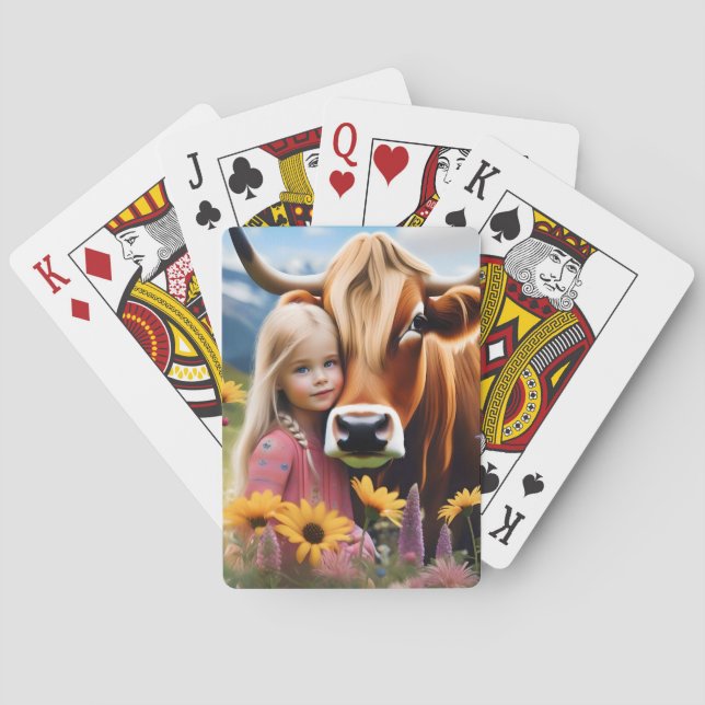 **"Bond från högländerna: Ett barn och hennes kumm Casinokort (Baksidan)