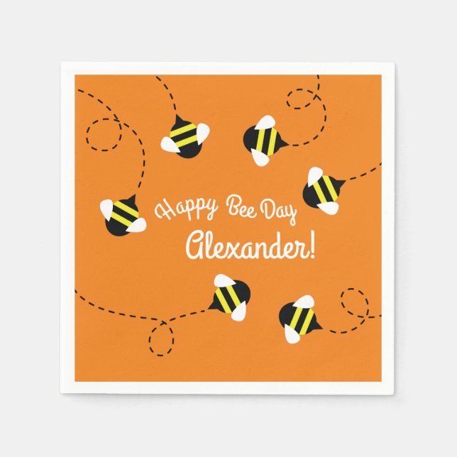 Böndag 1:a födelsedag Party Napkins Pappersservett (Framsidan)