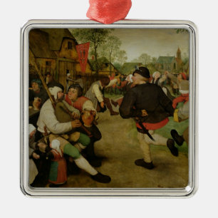 Bondaktig dans, 1568 julgransprydnad metall
