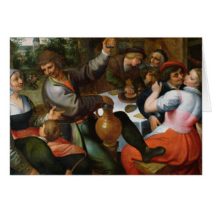Bondaktig festmåltid, 1566 hälsningskort