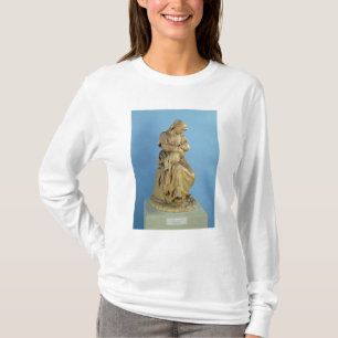 Bondaktig kvinna som matar henne barnet t shirt