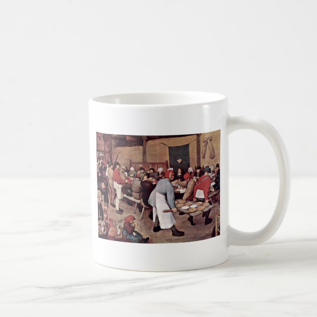 Bondaktigt bröllop vid Bruegel D. Ä. Pieter Kaffemugg (Höger)