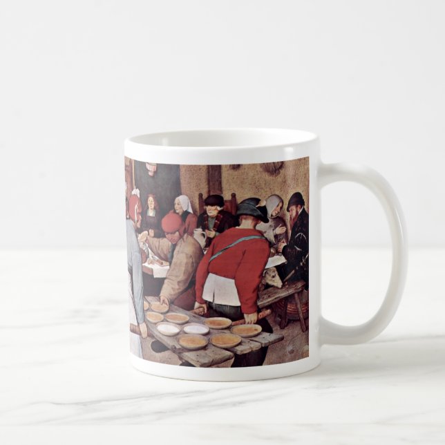 Bondaktigt bröllop vid Bruegel D. Ä. Pieter Kaffemugg (Höger)