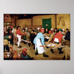 Bonde Bröllop, Pieter Bruegel Poster
