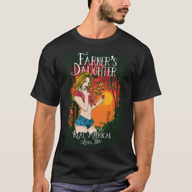 Bonde dotteranpassningsbar t shirt (Framsida)