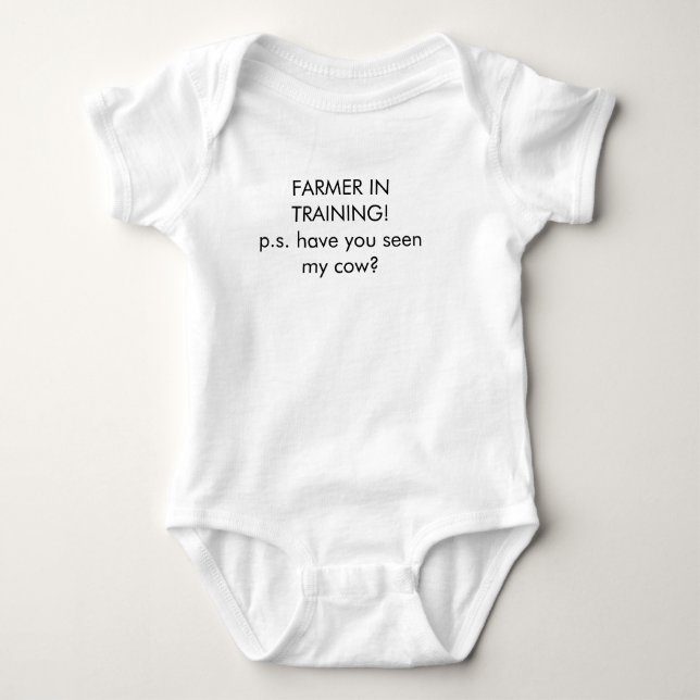 Bonde i utbildningsskjortan (bebiset) t shirt (Framsida)