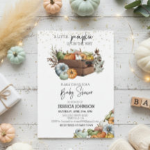 Bonde Little Pumpkin Watercolor Baby Shower
