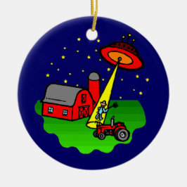 Bondefrämlingkidnappning Julgransprydnad Keramik