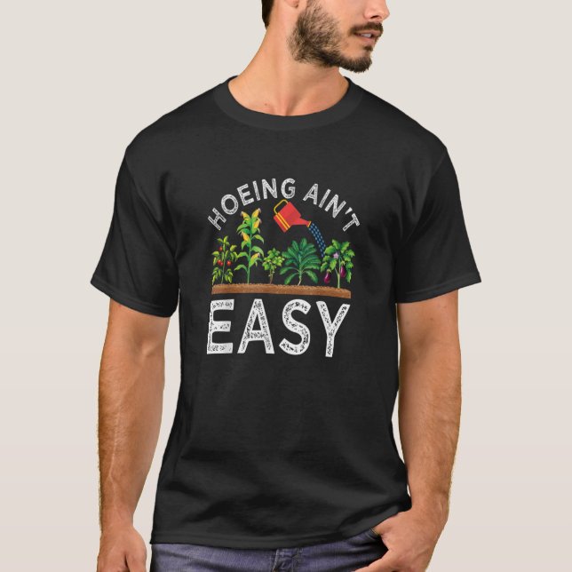 Bondeman gör inte lätt grönsaksodling trädgårdsskö t shirt (Framsida)