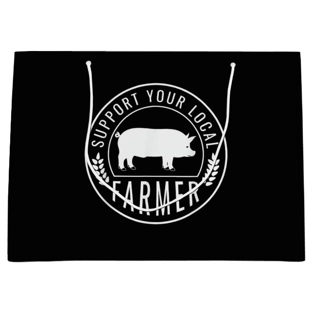 Bondemarknad Stöd din lokala grisbonde Ranch (Framsidan)