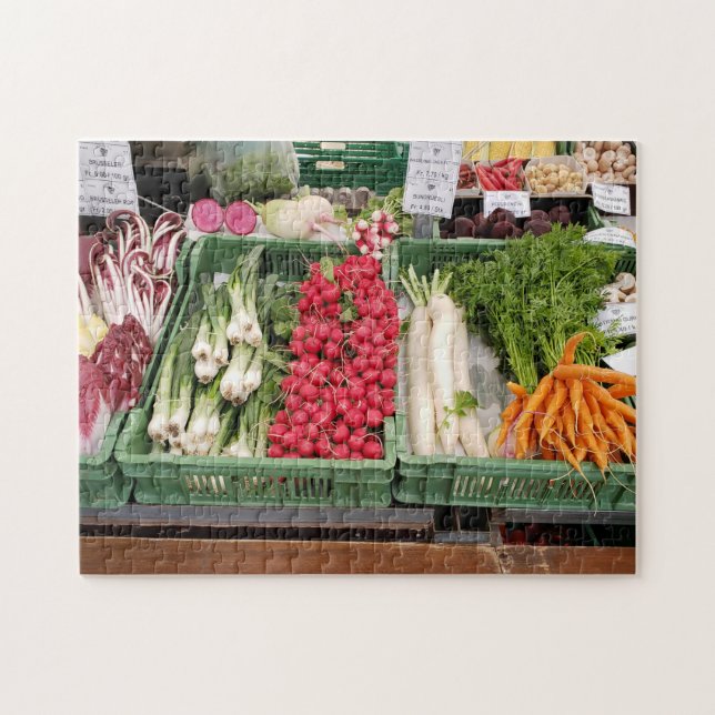 Bondemarknadspussel, 28 cm x 36 cm, 252 bitar pussel (Horisontell)