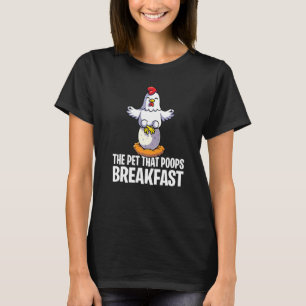 Bondens höns husdjuret som bajsar frukost 2 t shirt