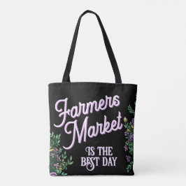 Bondens marknad är den bästa dagen! tygkasse