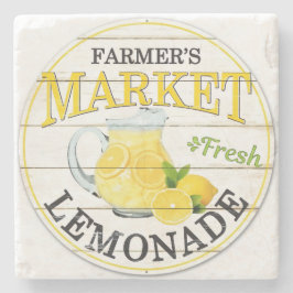 Bondens Marknad Färsk Citronläsk Stenunderlägg