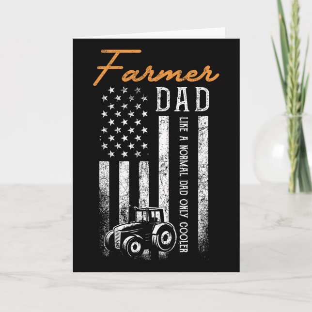 Bondepappa som en vanlig pappa bara coolare Usa-fl Kort (Framsida)