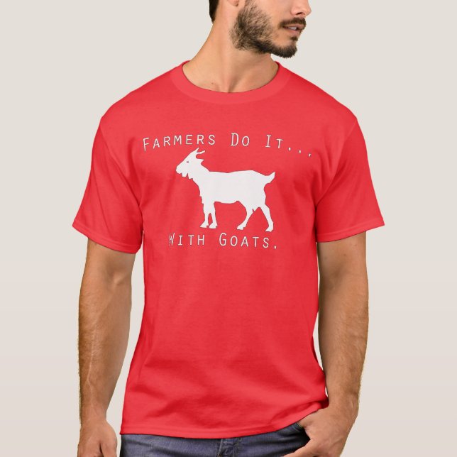 Bönder gör det… med goats. t-shirt (Framsida)