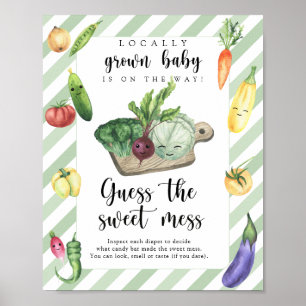 bönder marknadsför babydusch - söt poster