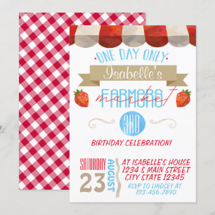 Bönder marknadsför födelsedag inbjudningar
