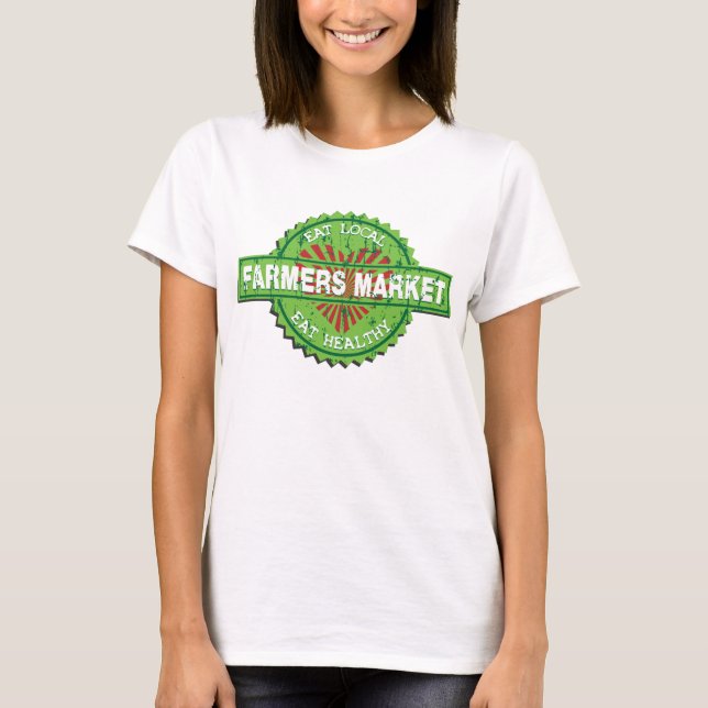 Bönder marknadsför hjärta tee shirt (Framsida)