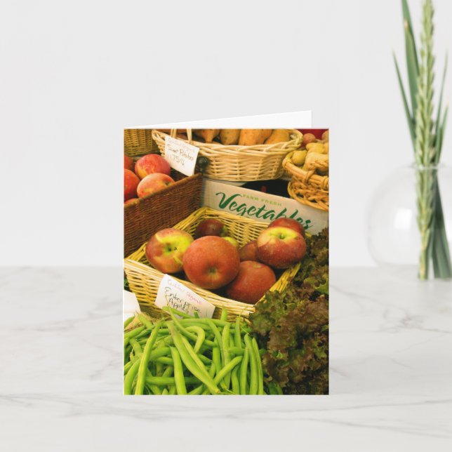 Bönder marknadsför noterar kortet kort (Framsida)