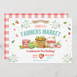 Bönder marknadsför partyet för flickan för inbjudningar