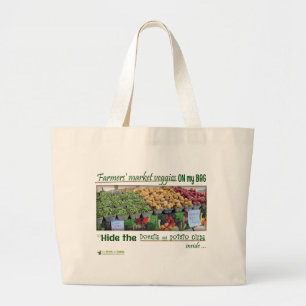 Bönder marknadsför shopping bag (för skräpmat) jumbo tygkasse