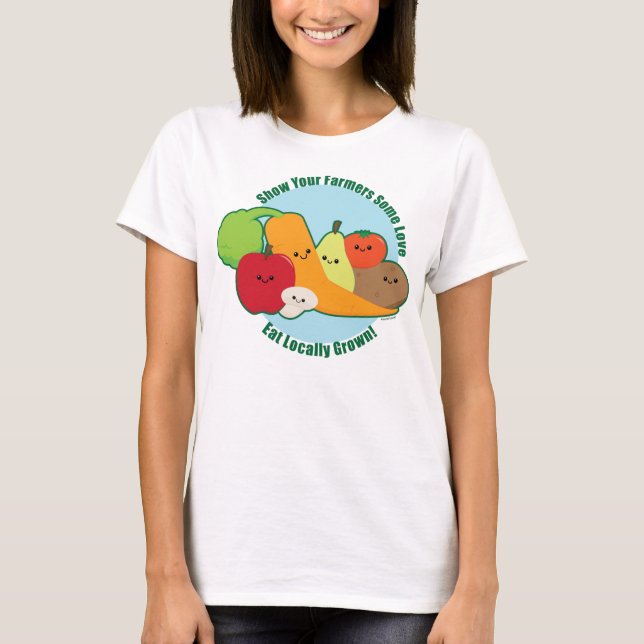 Bönder marknadsför tee shirt (Framsida)