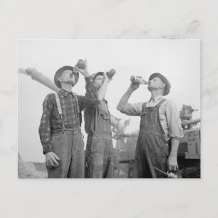 Bönder som dricker öl, 1941 vykort