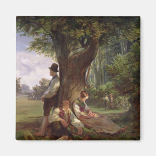 Bönder som har en Siesta, 1841 Magnet