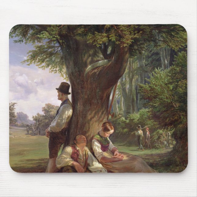 Bönder som har en Siesta, 1841 Musmatta (Framsidan)