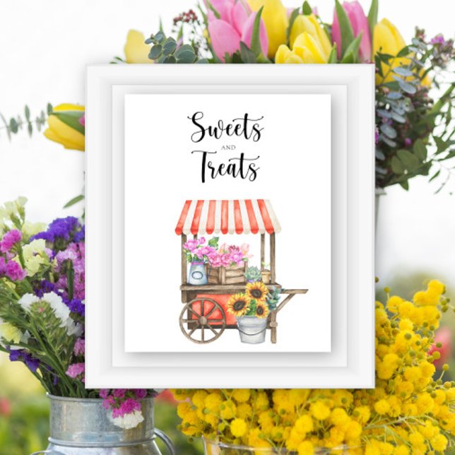 böndernas blombabyshower - godis och godsaker poster (Skapare uppladdad)
