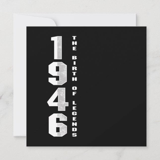 Böndernas födelse 1946 76:e födelsedag inbjudningar (Framsida)