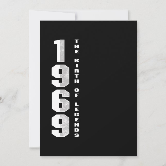 Böndernas födelse 1969 51:a födelsedag inbjudningar (Framsida)