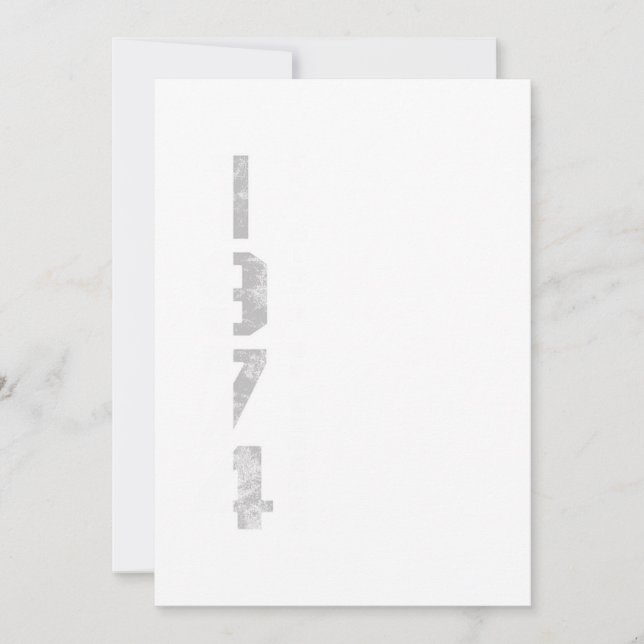 Böndernas födelse 1974: 46:e födelsedagspresent inbjudningar (Framsida)