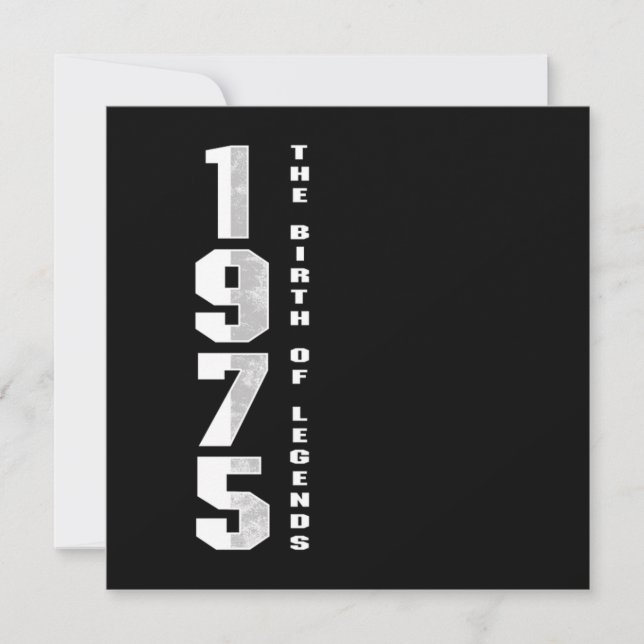 Böndernas födelse 1975: 45:e födelsedagspresent inbjudningar (Framsida)