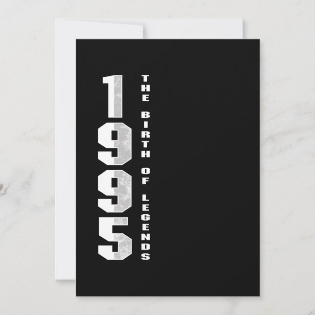 Böndernas födelse 1995 25:e födelsedagspresent inbjudningar (Framsida)