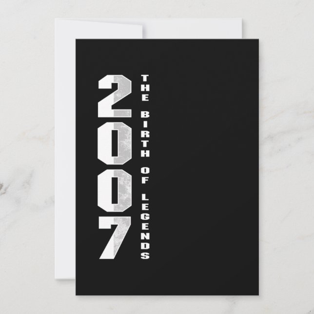 Böndernas födelse 2007 13:e födelsedag inbjudningar (Framsida)