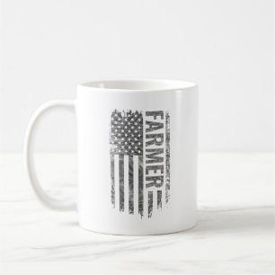Bondes USA Flag Distressed design Kaffemugg